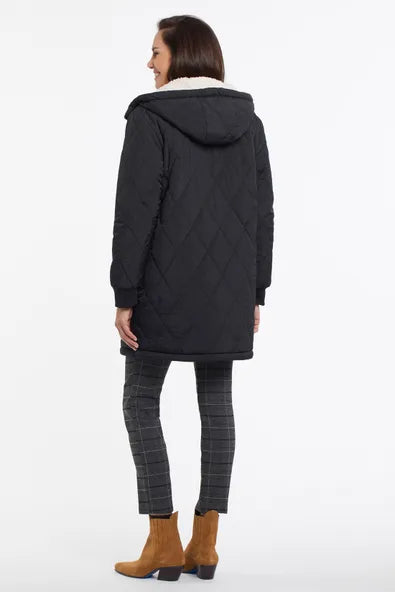 Tribal Hooded Reversible Puffer Jacket