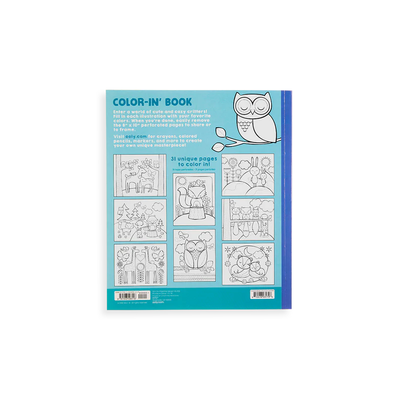 Color-in' Book- Little Cozy Critters