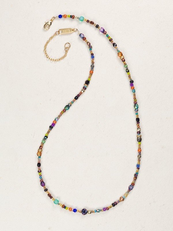 Our Sonoma Glass Bead Necklace is inspired by the luscious landscape of California's Sonoma Wine Country. Holly combines juicy, vibrant colors to create a timeless yet affordable look.
