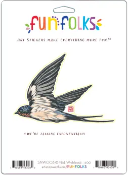 Swallow Vinyl Sticker