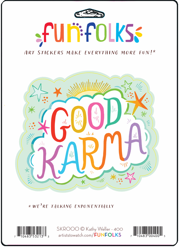 Good Karma Vinyl Sticker