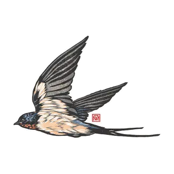Swallow Vinyl Sticker