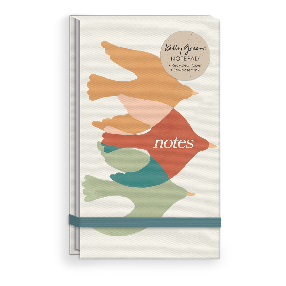 Birds Fabric Notepad