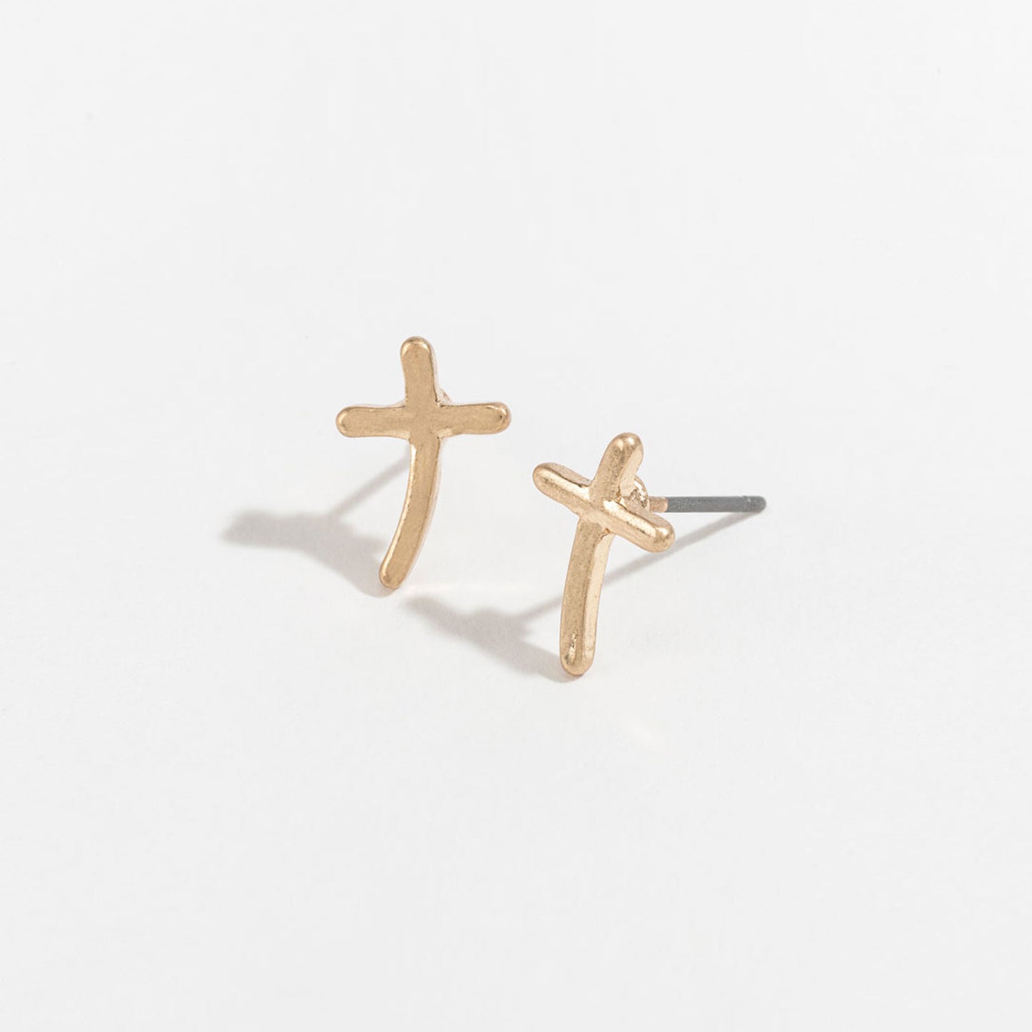 Howards Gold Cross Studs