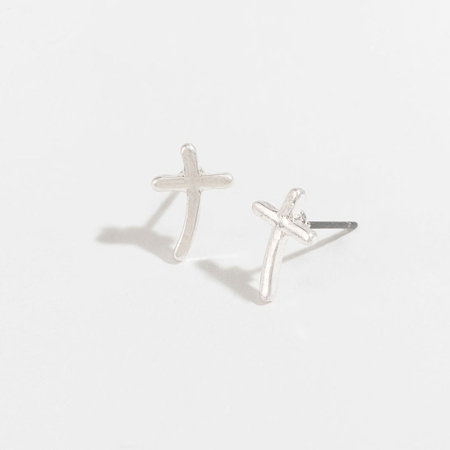 Howards Silver Cross Studs