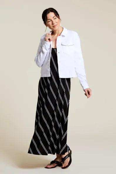 Tribal Denim Jacket White
