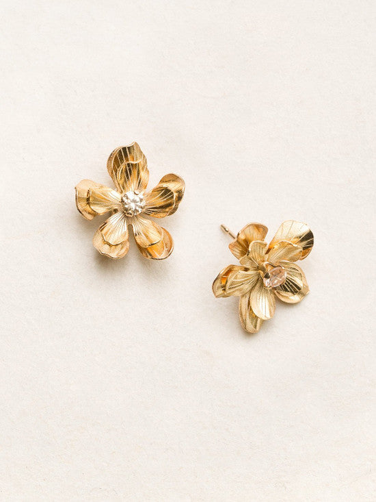 Holly Yashi Double Plumeria Post Earrings
