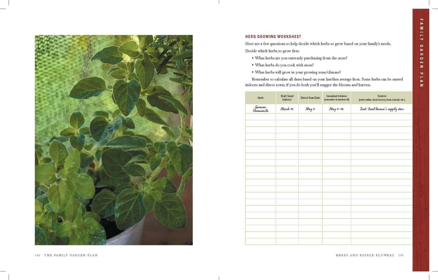 The Family Garden Plan Book
