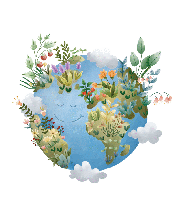 Happy Planet Vinyl Sticker