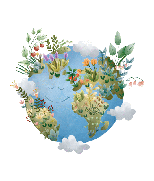 Happy Planet Vinyl Sticker