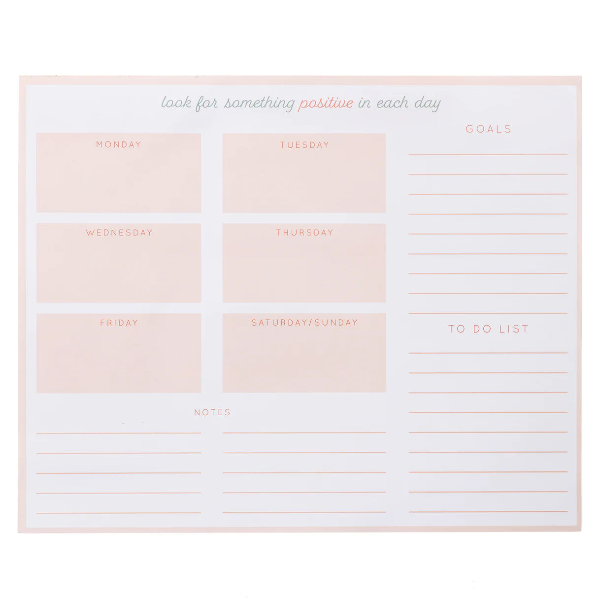 Positivity Weekly Deskpad