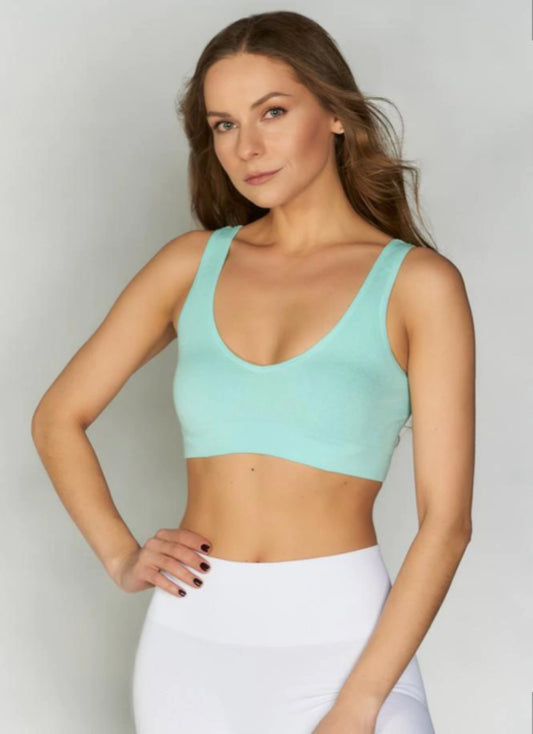 C'Est Moi Bamboo Bralette Aqua