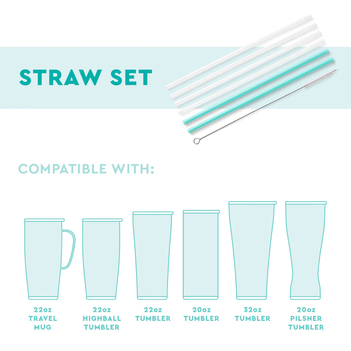 SCOUT Scoutlander + Black Reusable Straw Set