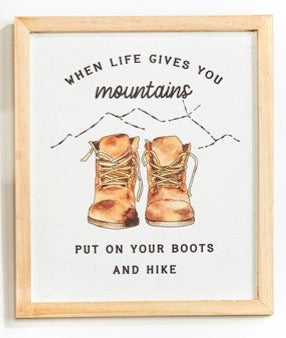 Framed Camp Life Sentiment Signs