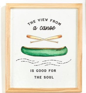 Framed Camp Life Sentiment Signs