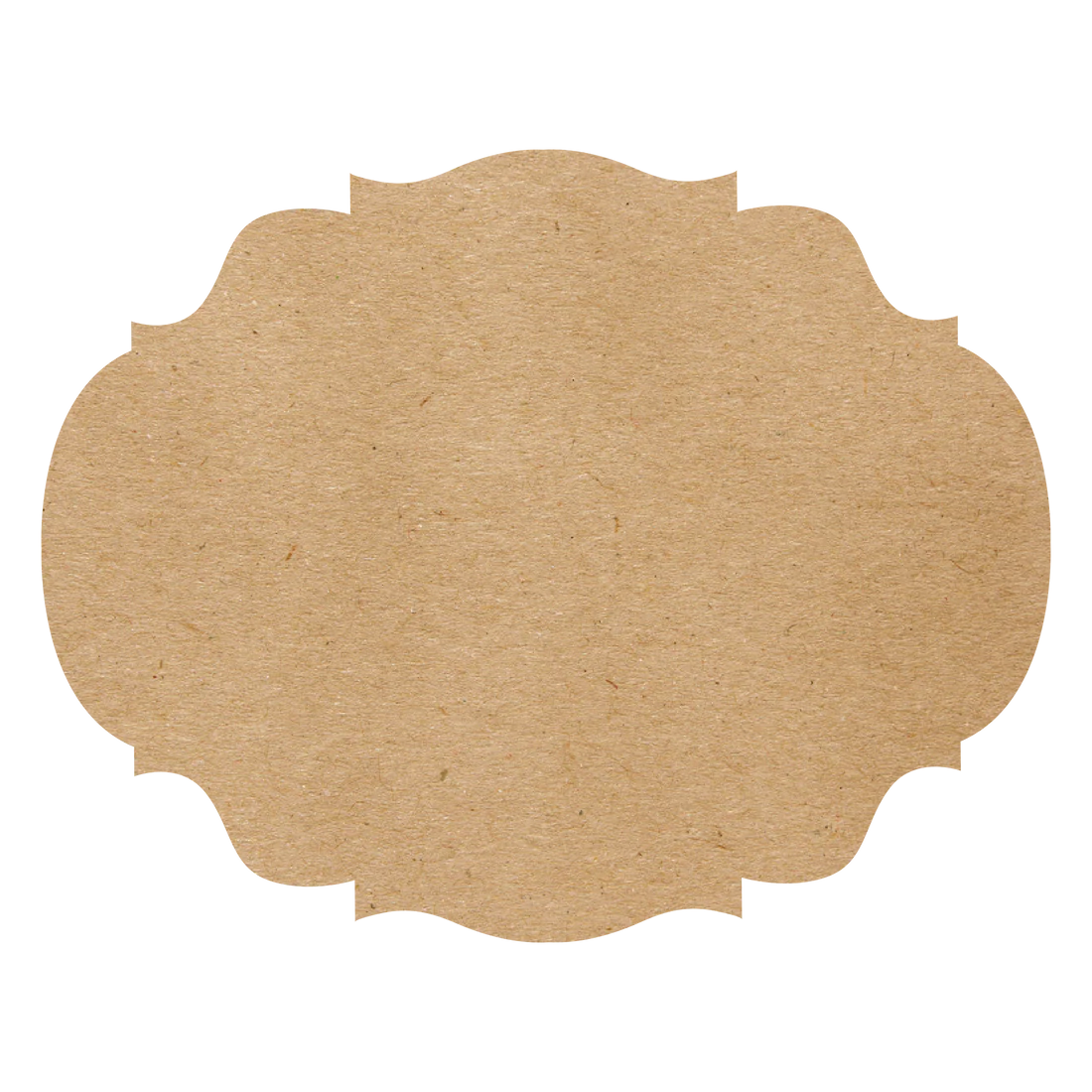 Die-Cut Kraft French Frame Placemat