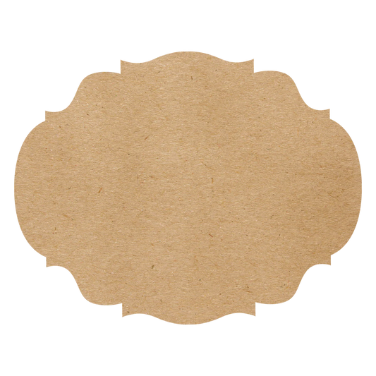 Die-Cut Kraft French Frame Placemat