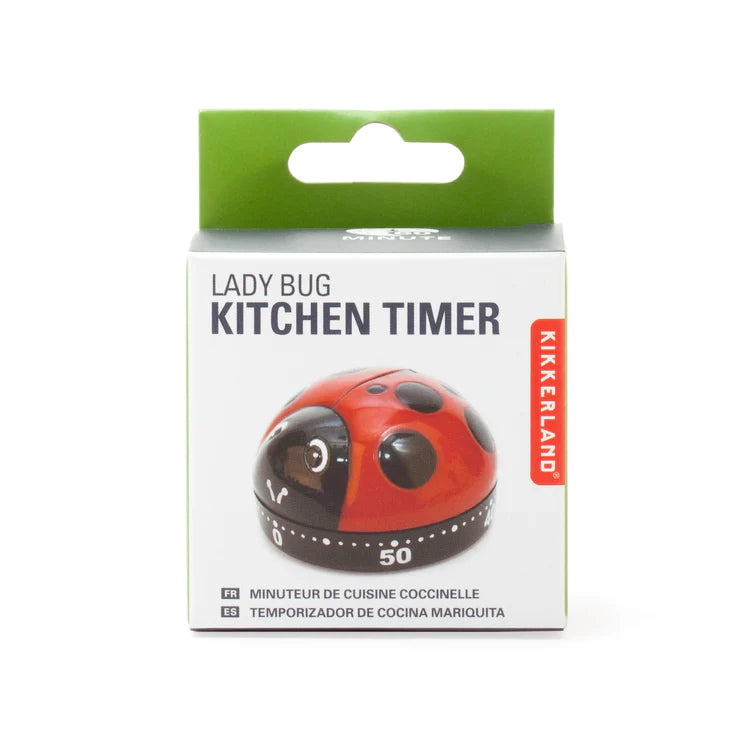 Kitchen Timer Ladybugs Red