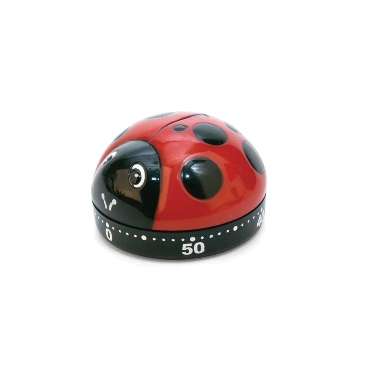 Kitchen Timer Ladybugs Red