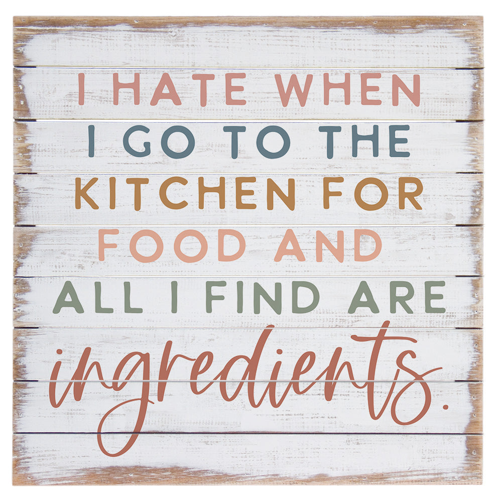 All I Find Are Ingredients