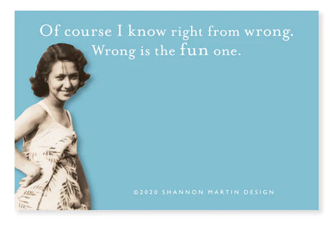 Right From Wrong Sticky Note