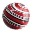 1.5" Round Glass Orbs With Swirls