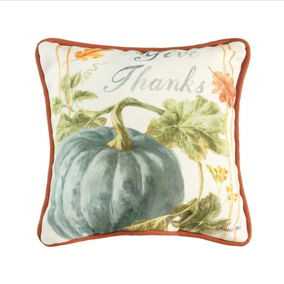 Give Thanks Pumpkin Pillow