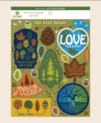 One With Nature Sticker Sheet