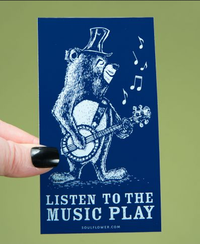Listen To The Music Sticker