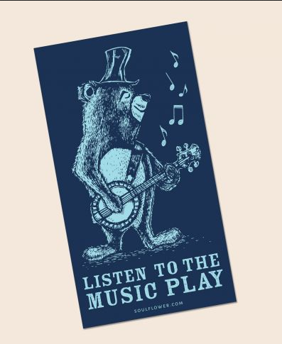 Listen To The Music Sticker