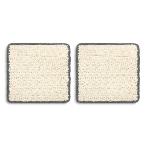 Black Woven Dish Cloth and Scrubber Set