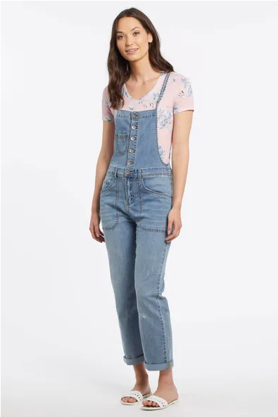 Tribal Straight Leg Overalls