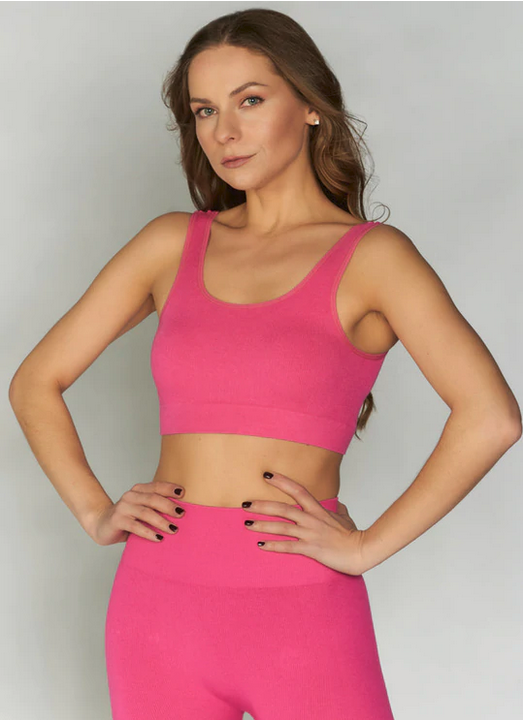 C'Est Moi Bamboo Bralette Fushia