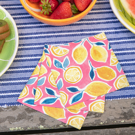 Lemons Printed Paper Napkins