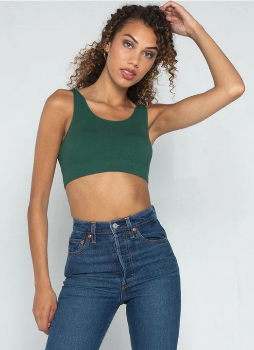 C'Est Moi Bamboo Bralette Pine