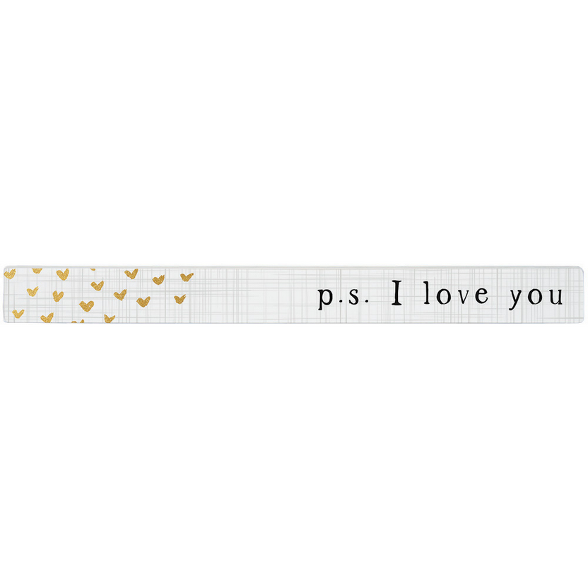 P.S. I Love You Wooden Sign
