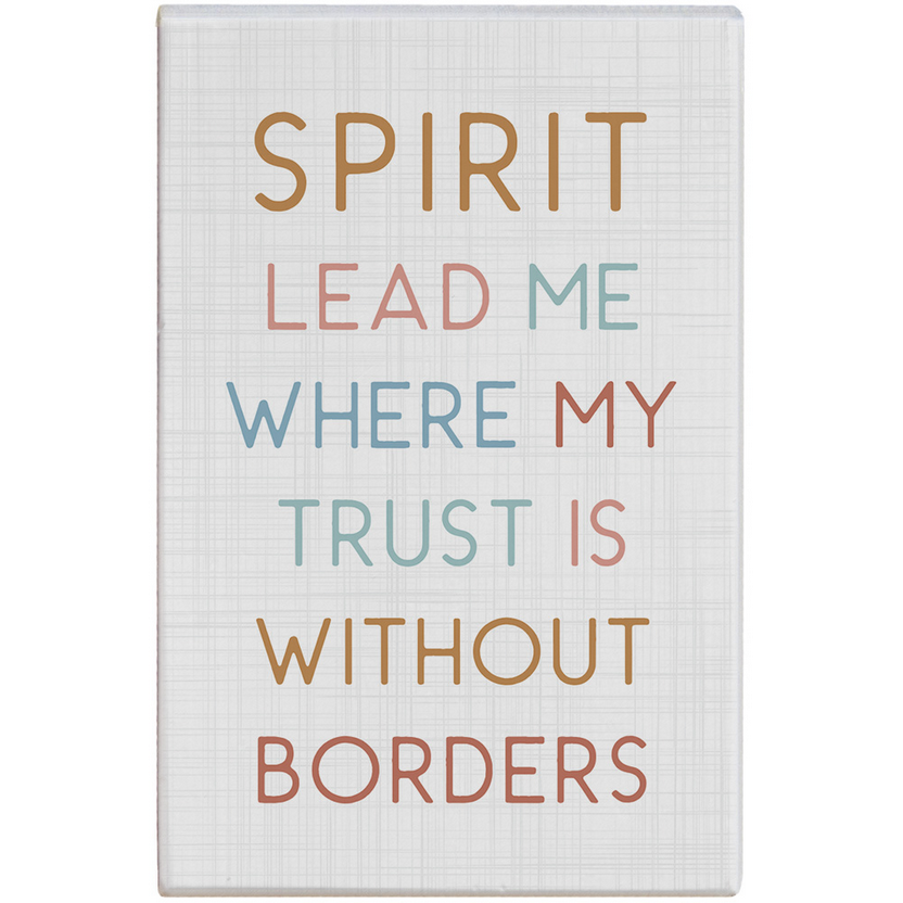 Spirit Lead Me Wooden Sign