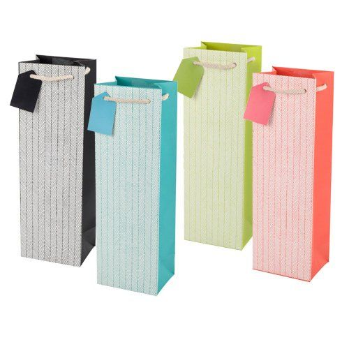 Assorted Herringbone Single-bottle Wine Bag