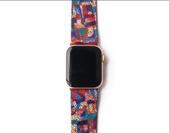 Keva Style Deco Leather Apple Watch Band