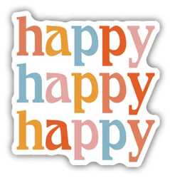 Happy Sticker