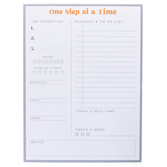 One Step At A Time Large Note Pad