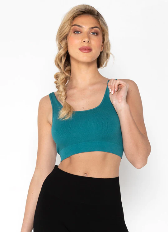 C'Est Moi Bamboo Bralette Emerald