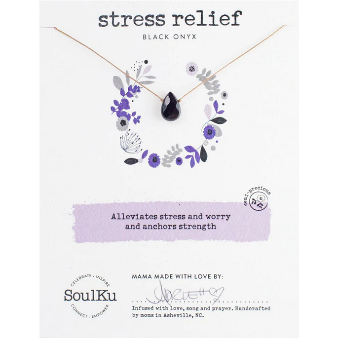 Black Onyx Soul-Full of Light Necklace for Stress Relief