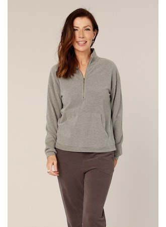 Mododoc Kanga Pocket Half Zip Top