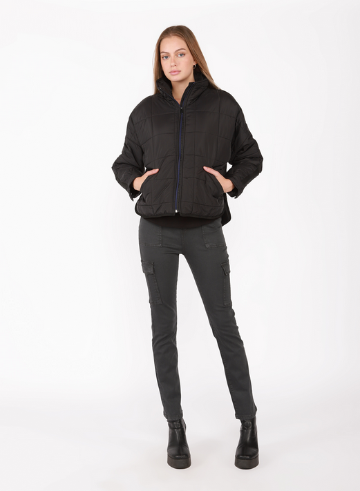 Dex Ribbon Trim Puffer Jacket