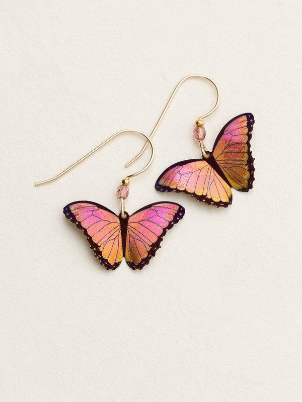 Holly Yashi Bella Butterfly Earrings. Pulsing with energetic color and the most exquisite detail, our design team dared to stretch their imaginations and talents. The result: our breathtaking Bella Butterfly Earrings. Whether you want to transform your look or wear a symbol of change and endurance this stunning pair will take you to the next level.