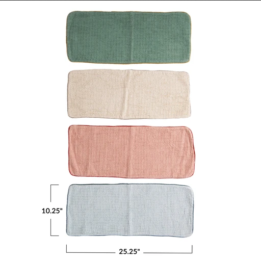 Creative Coop Burp Cloths - Multiple Color Options