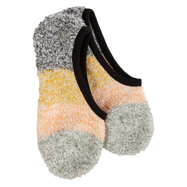 Worlds Softest Cozy Colorblock Footsie Black Multi