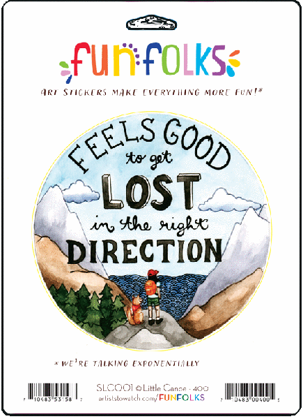 Feels Good To Get Lost Vinyl Sticker