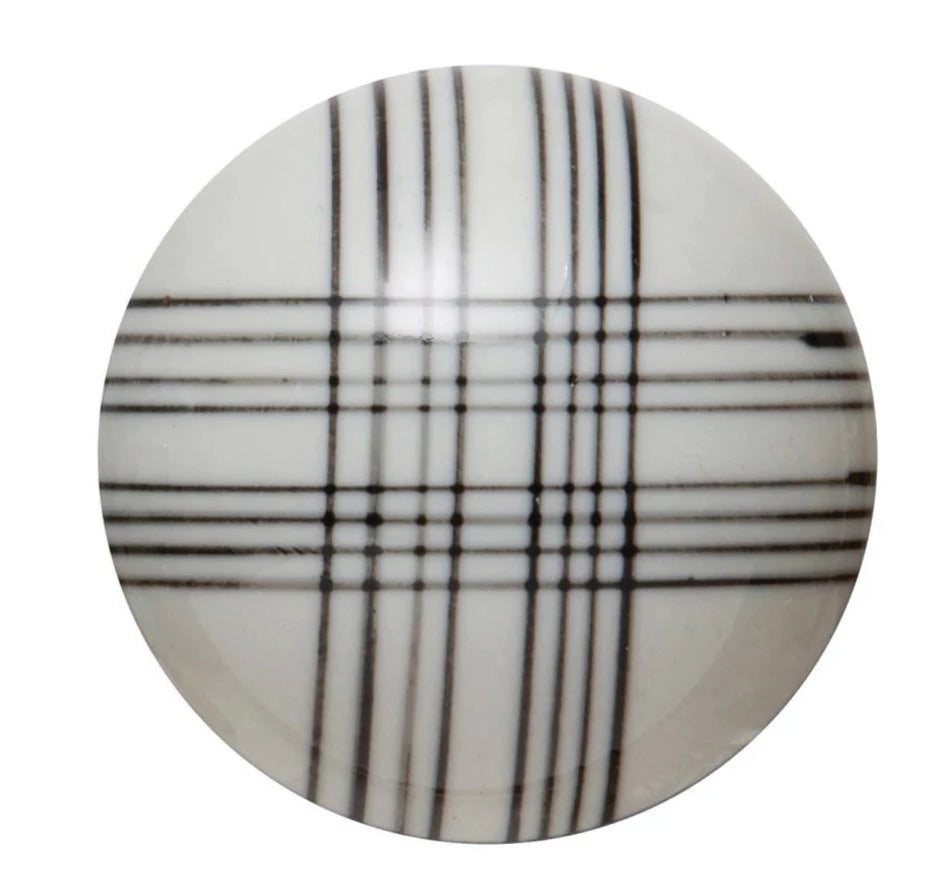 Round Stoneware Black Orbs